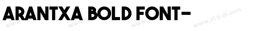 arantxa bold font字体转换